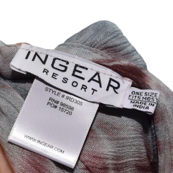 Ingear Resort Dress One Size Fits Most Tie Dye Boho Sleeveless Rayon Granola - Picture 5 of 6